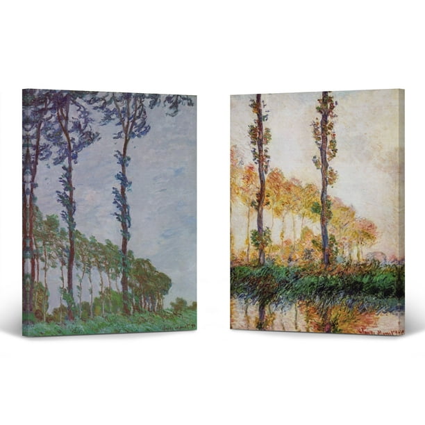 Monet in the woods to see Design Canvas Print Picture Painting Frame Home Furnishings 